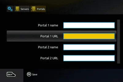 Étape 5: Écran du MAG et accès au Portals 1 URL